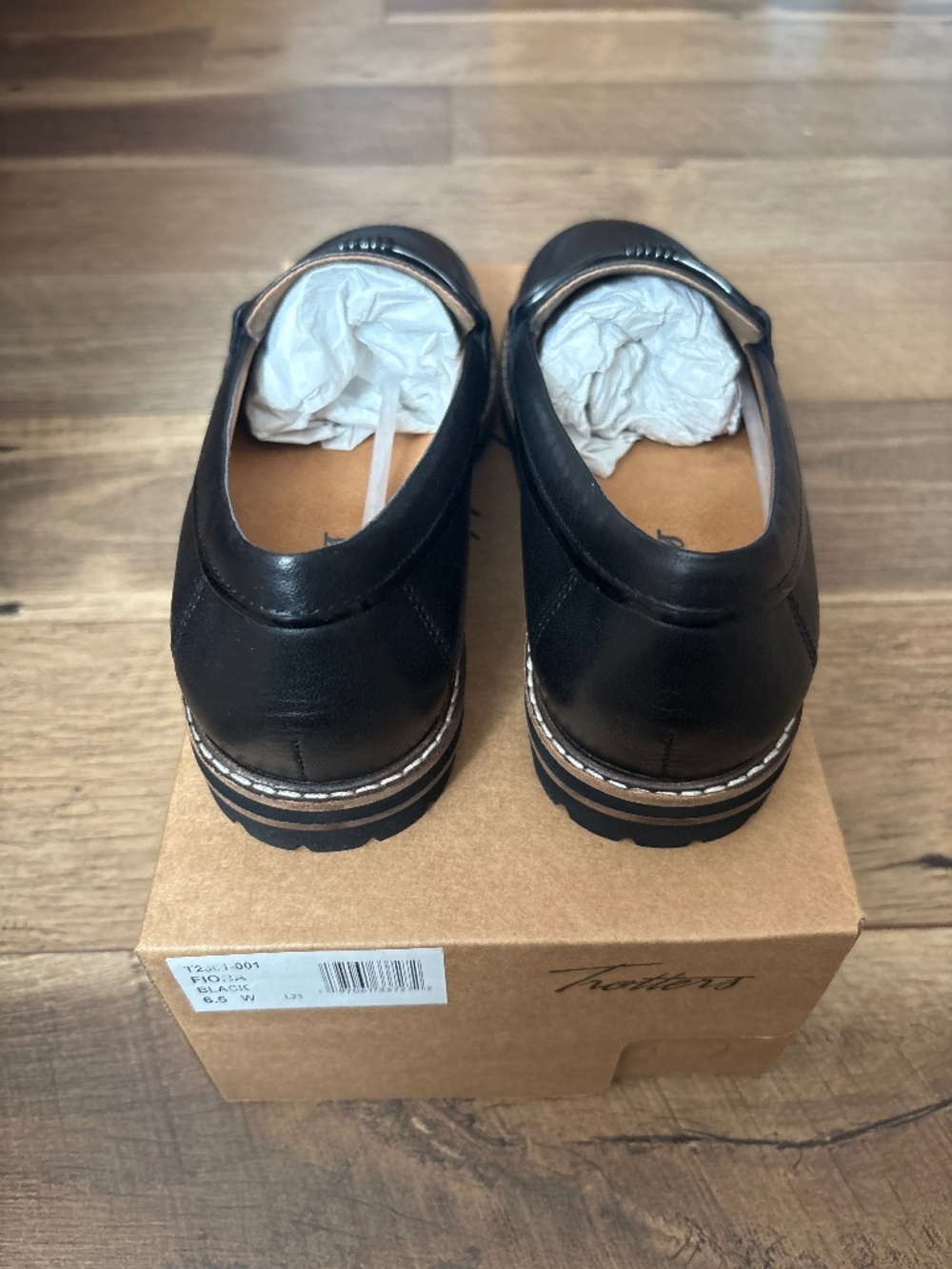 Trotters black loafers